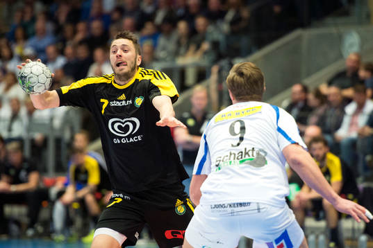 Sävehofs Jonas Larholm och Redbergslids Jonathan