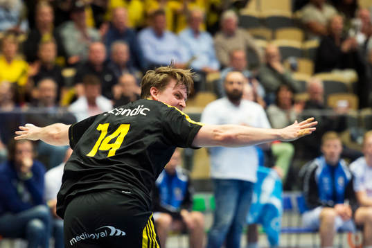 Sävehofs Johan Fagerlund jublar