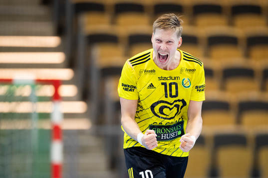 Sävehofs Christoffer Brännerberg jublar