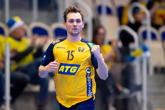 Hampus Wanne of Sweden celebrates