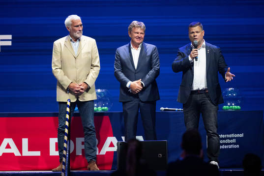 Presidents of the Danish, Norwegian and Swedish handball