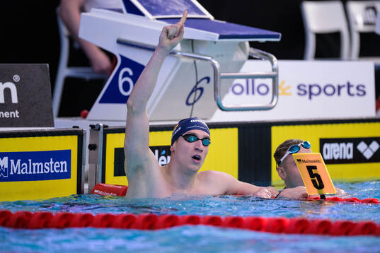 Lukas Märtens of Germany celebrates