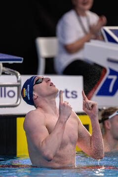 Lukas Märtens of Germany celebrates
